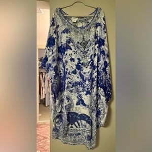 Camilla Silk Mini Caftan